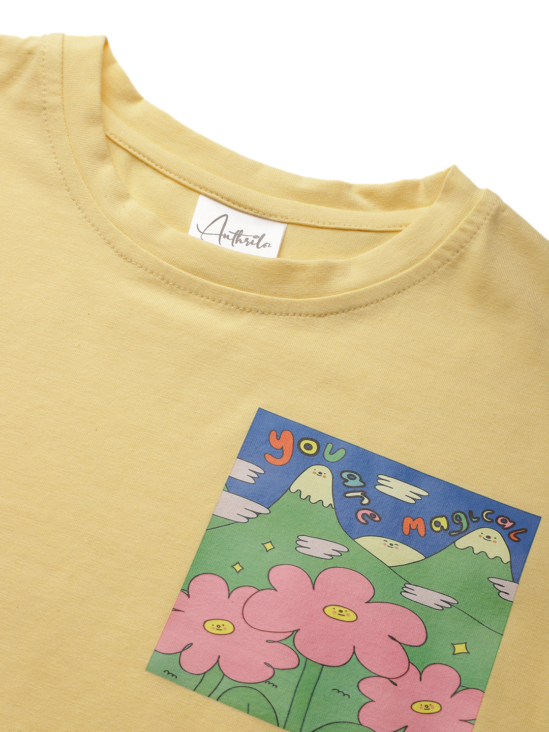 YOU ARE MAGIC YELLOW GIRLS T-SHIRT - YELLOW