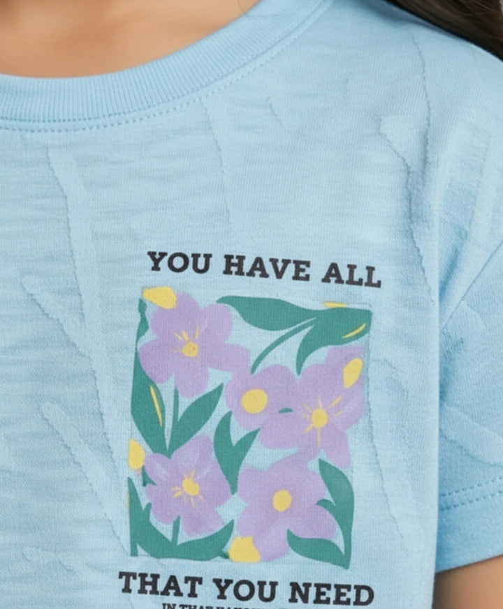 YOU HAVE ALL SKY GIRLS T-SHIRT - SKY - Anthrilo 