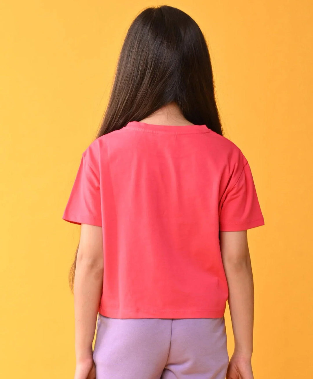 HAPPINESS ROSE PINK SUMMER GIRLS T-SHIRT - PINK - Anthrilo 