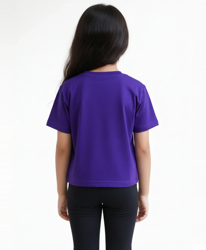SUMMER TIME PURPLE GIRLS T-SHIRT-PURPLE - Anthrilo 