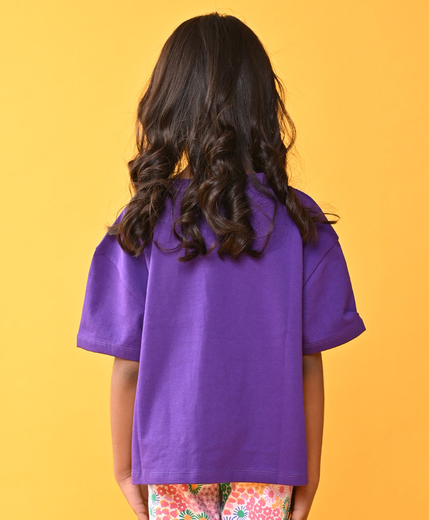 SUMMER TIME PURPLE GIRLS T-SHIRT-PURPLE