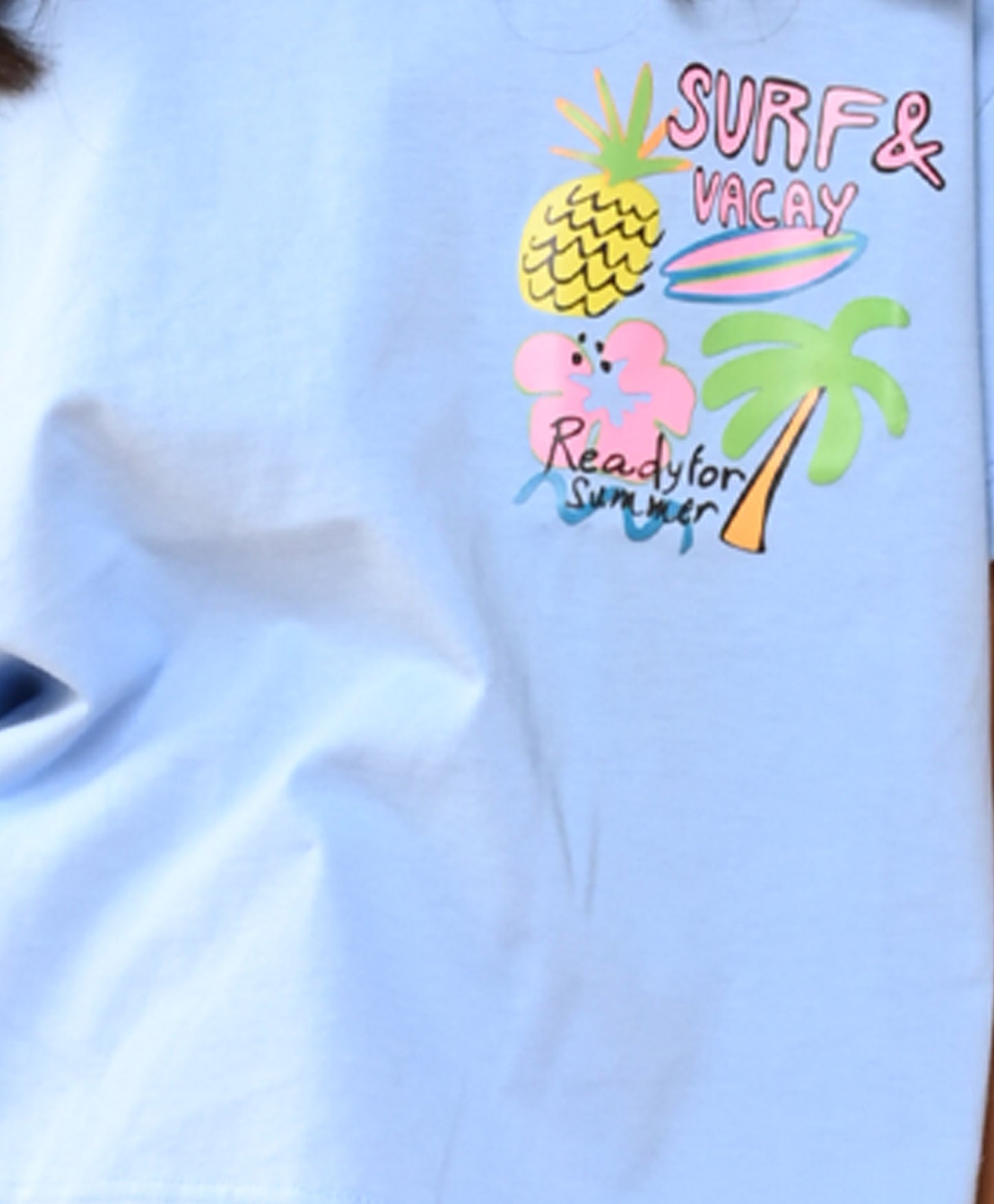 SURF VACAY SKY SUMMER GIRLS T-SHIRT - SKY