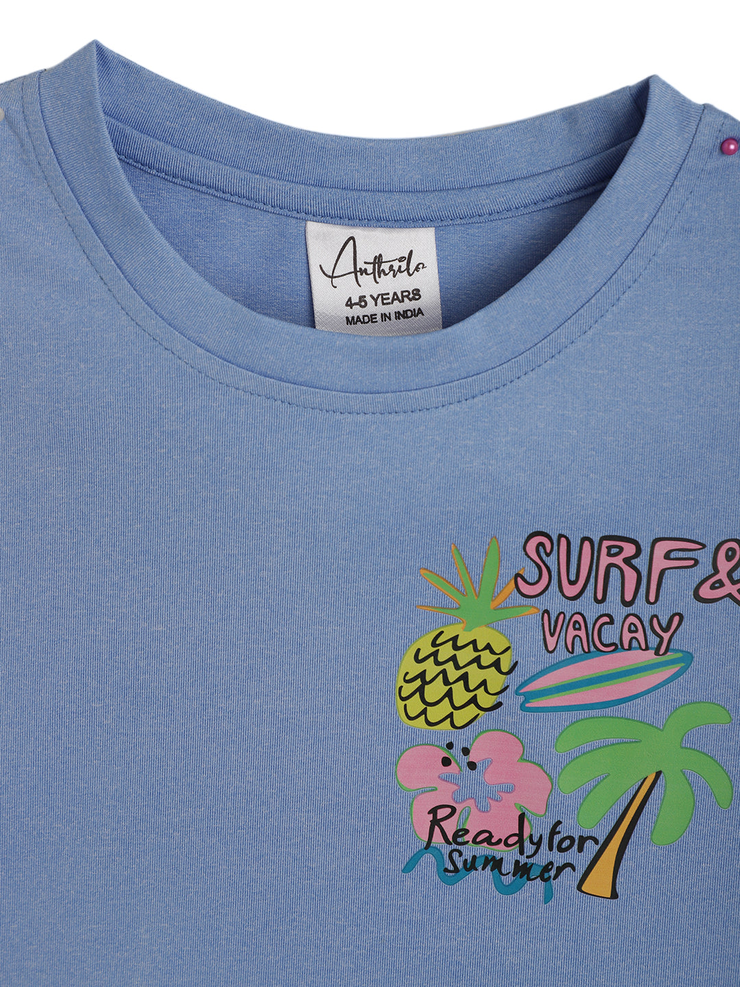SURF VACAY SKY SUMMER GIRLS T-SHIRT - SKY