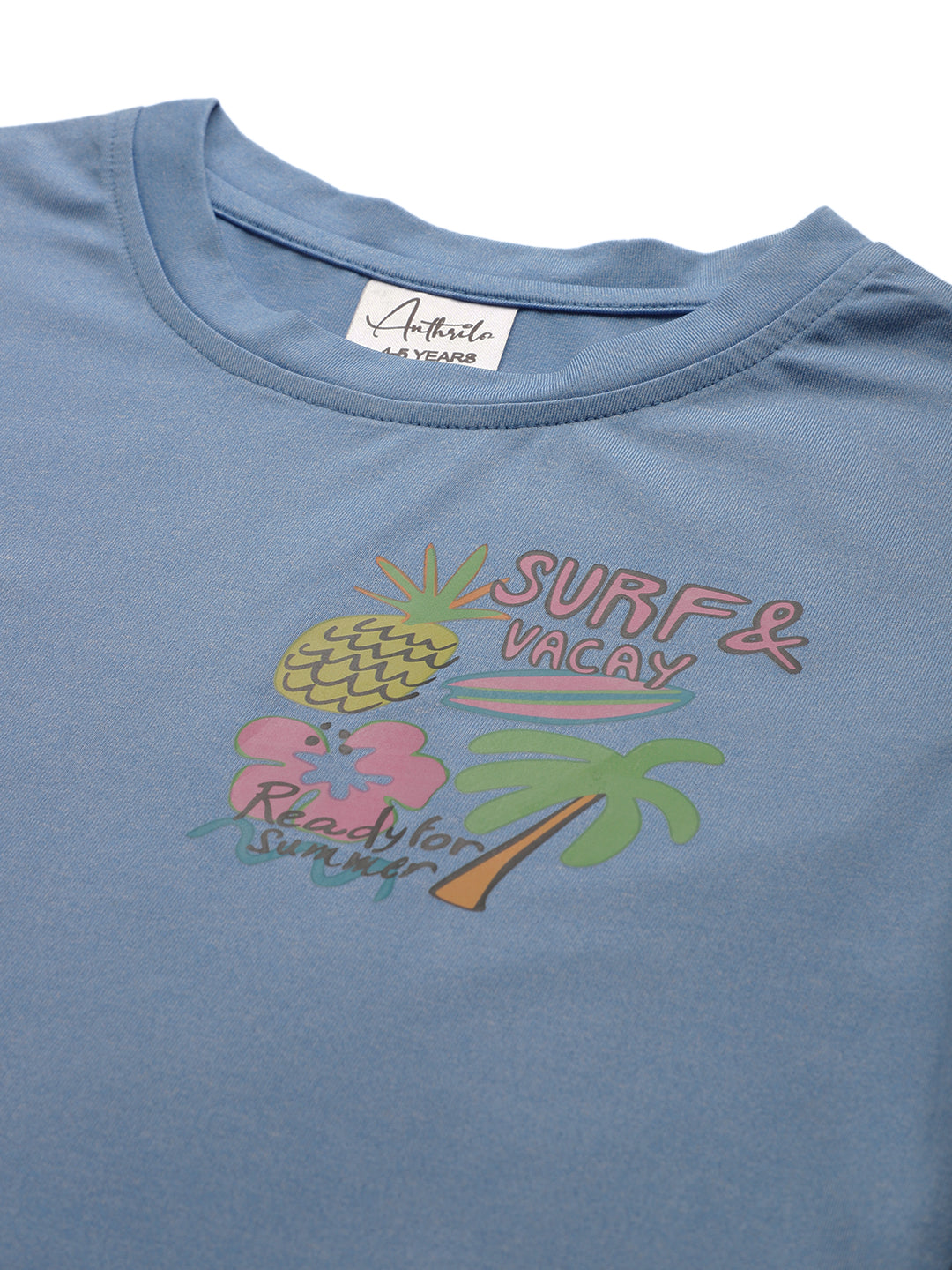 SURF VACAY SKY SUMMER GIRLS T-SHIRT - SKY