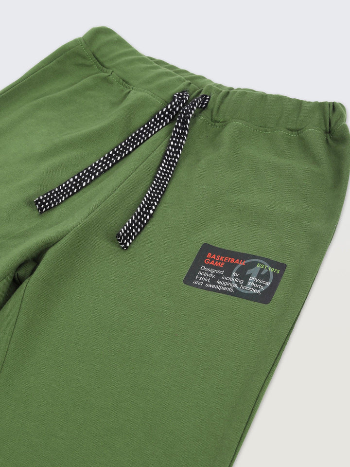 BASKETBALL OLIVE BOYS SUMMER JOGGER - GREEN - Anthrilo 