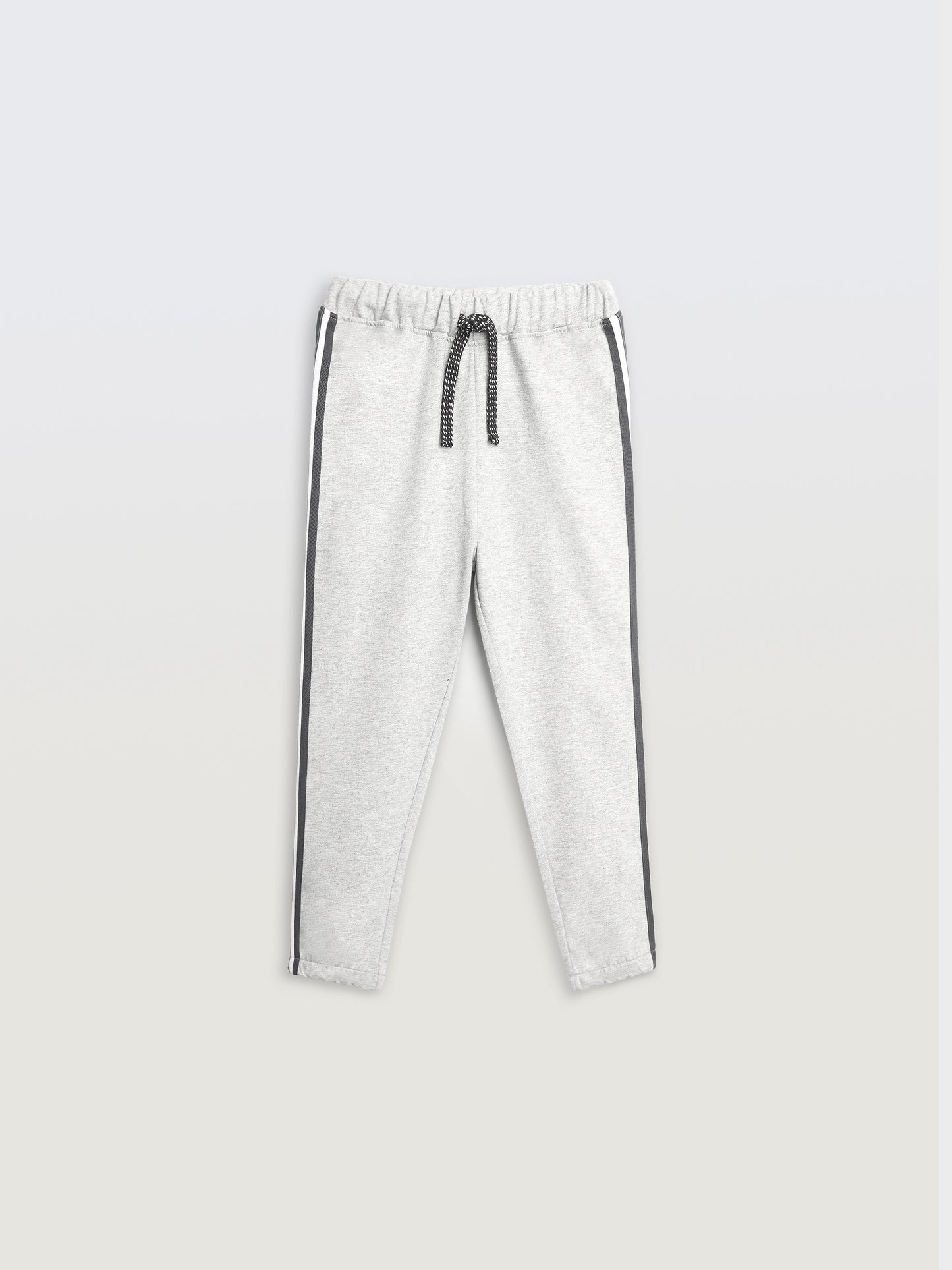 GREY MELANGE SIDE TAPE BOYS SUMMER JOGGER - GREY