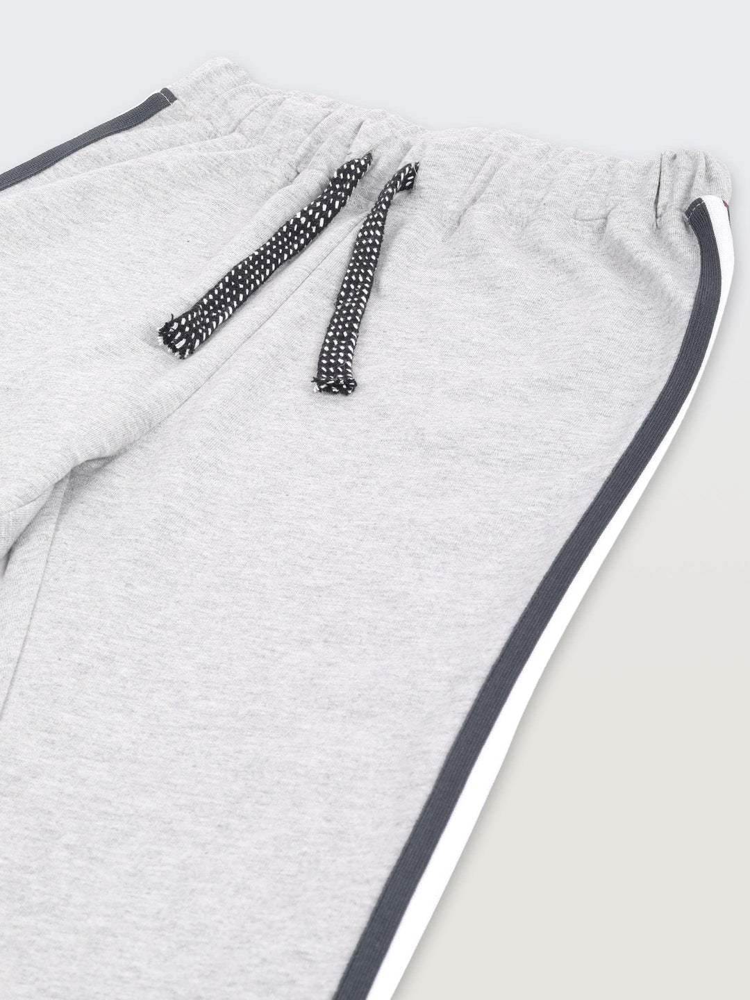 Grey Melange Side Tape Boys Summer Jogger - Grey
