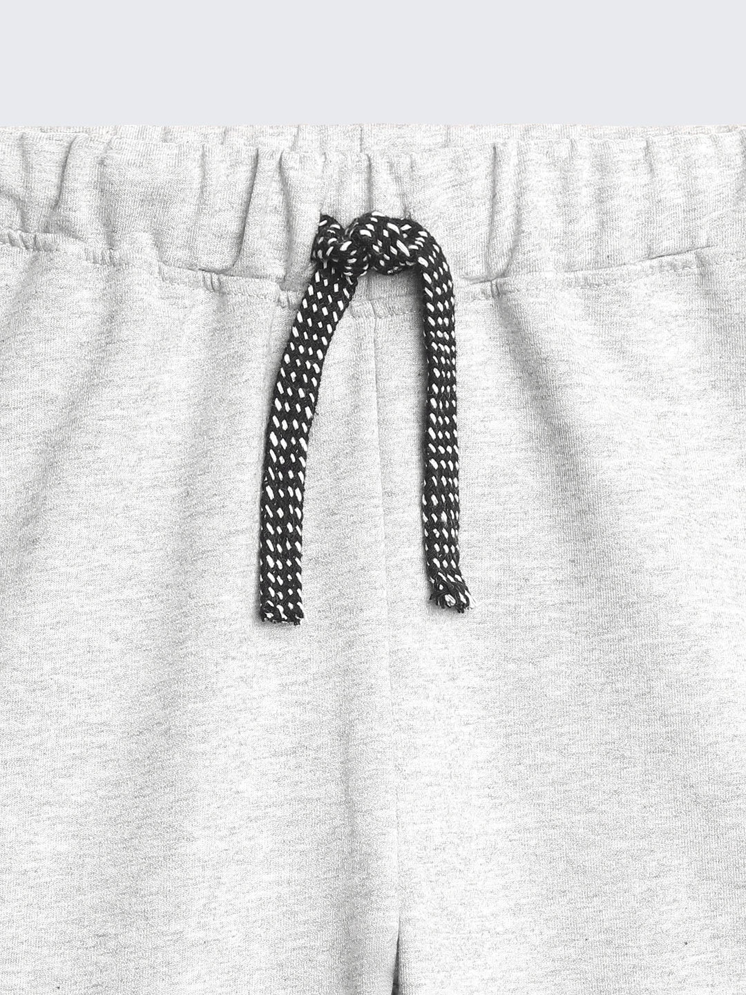 Grey Melange Side Tape Boys Summer Jogger - Grey