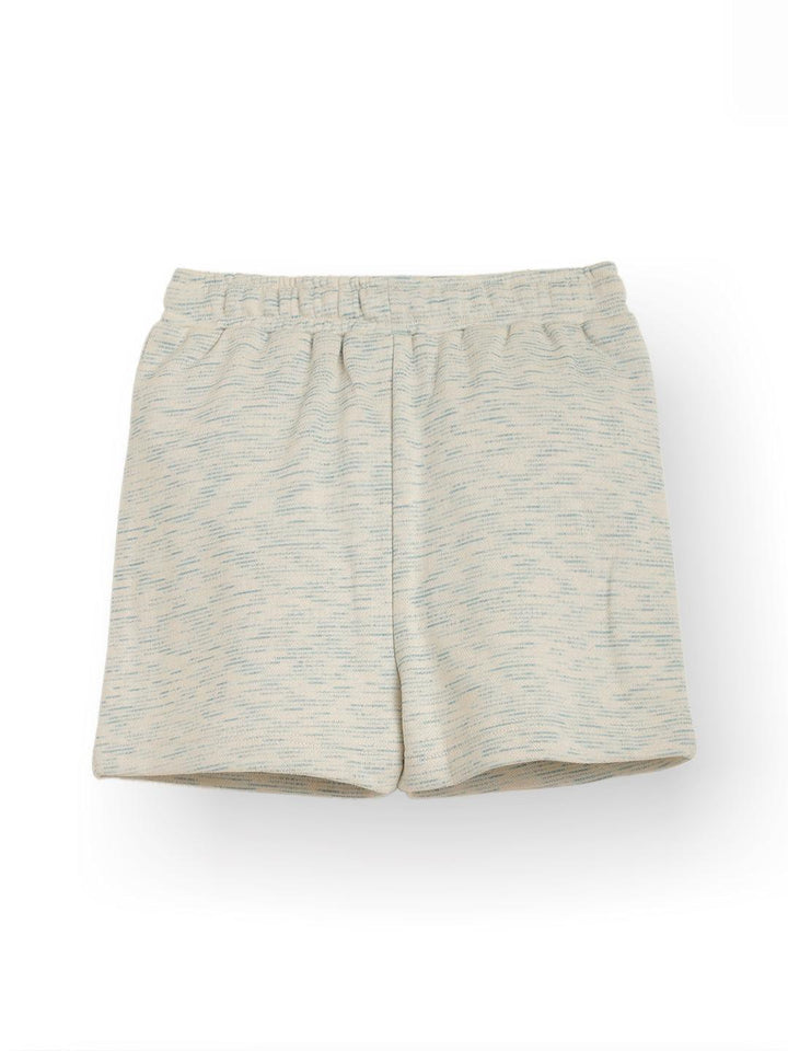 BLUE WHITE TEXTURED SUMMER GIRLS SHORTS - WHITE - Anthrilo 