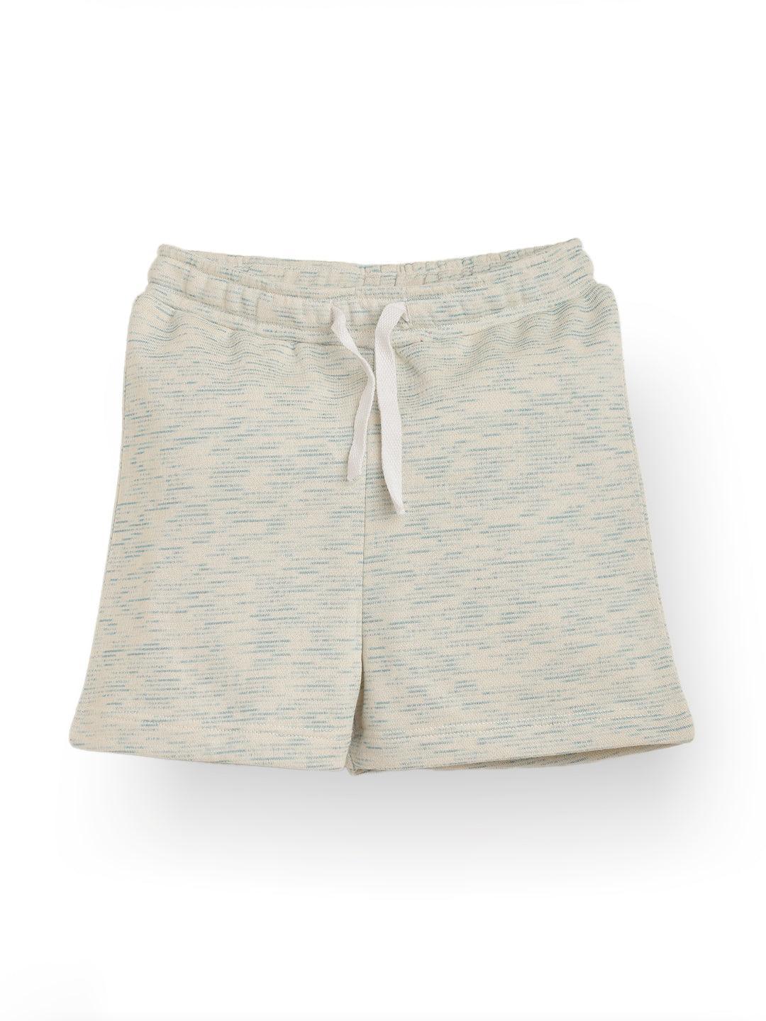 BLUE WHITE TEXTURED SUMMER GIRLS SHORTS - WHITE - Anthrilo 