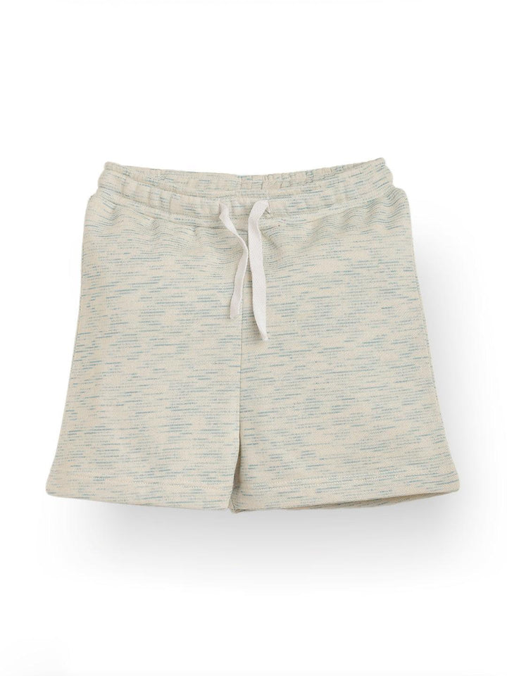 BLUE WHITE TEXTURED SUMMER GIRLS SHORTS - WHITE - Anthrilo 