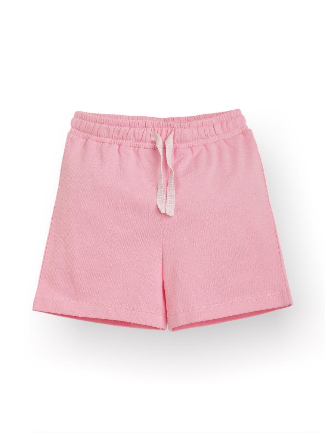 PRETTY PINK SUMMER GIRLS SHORTS - PINK - Anthrilo 