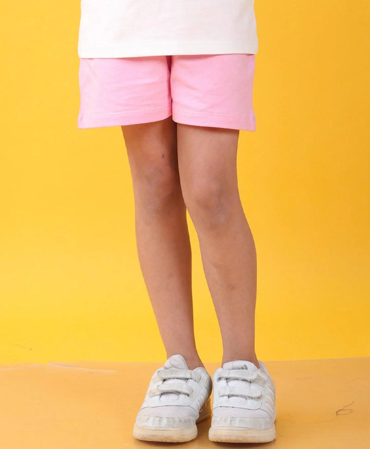 PRETTY PINK SUMMER GIRLS SHORTS - PINK - Anthrilo 