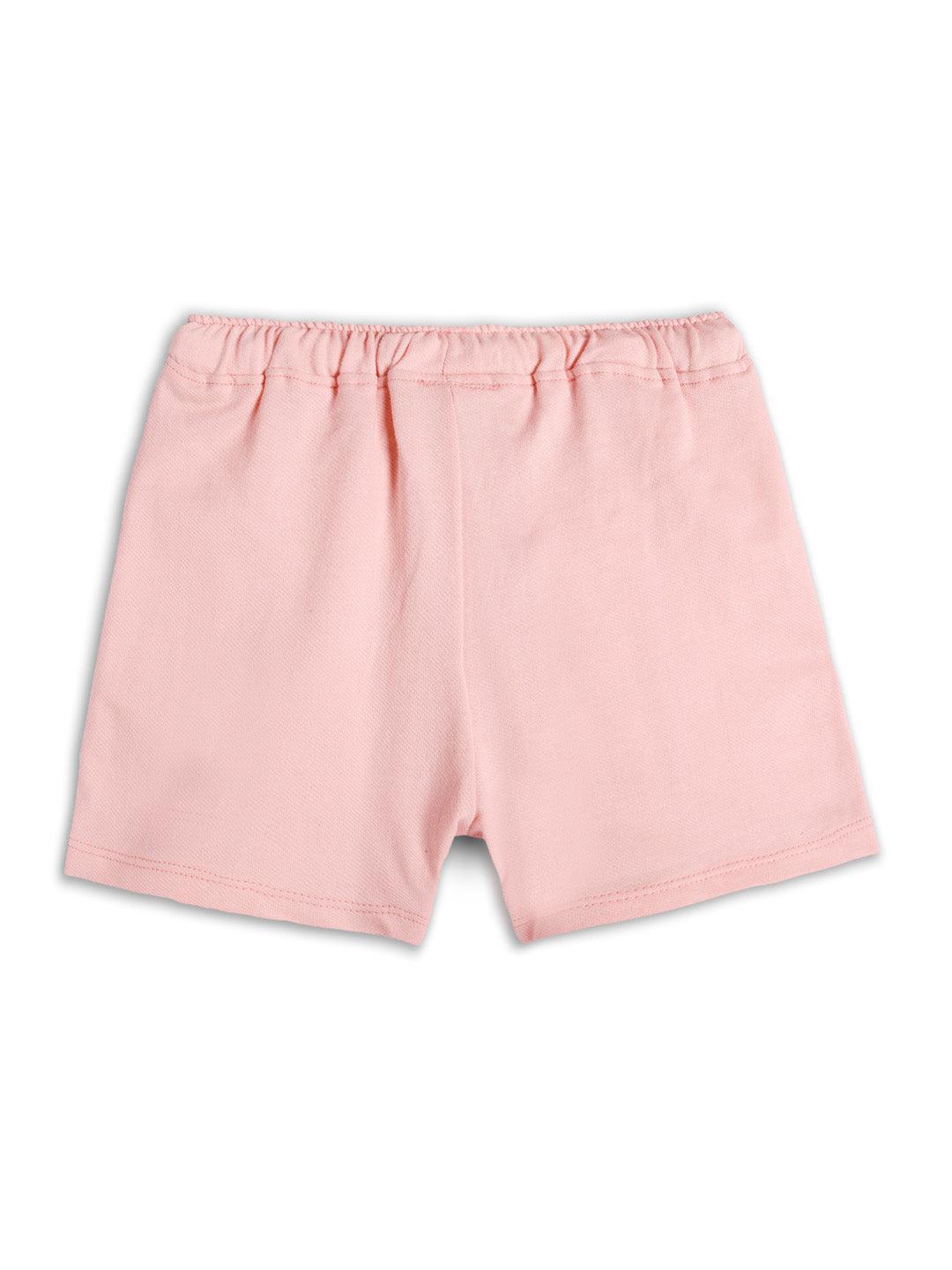 PINK FRILL GIRLS SUMMER SHORTS - PINK - Anthrilo 