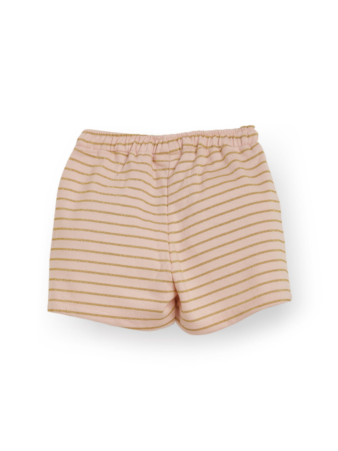 SUMMER GOLD STRIPED GIRLS SHORTS - PINK