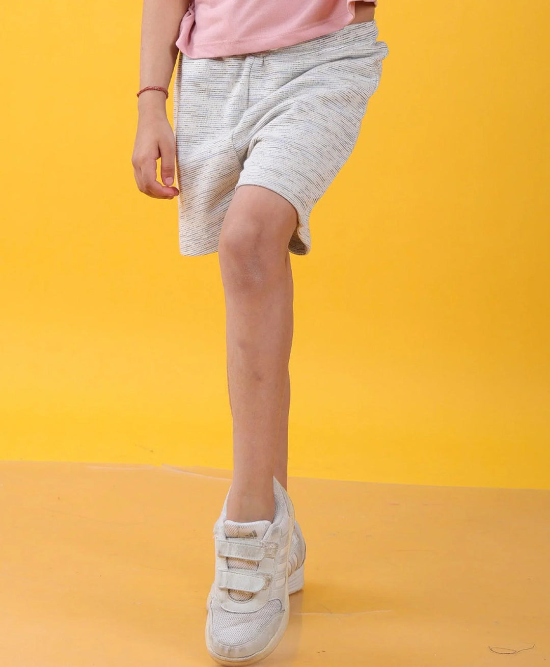 BLACK BLUE TEXTURED SUMMER GIRLS SHORTS - WHITE - Anthrilo 