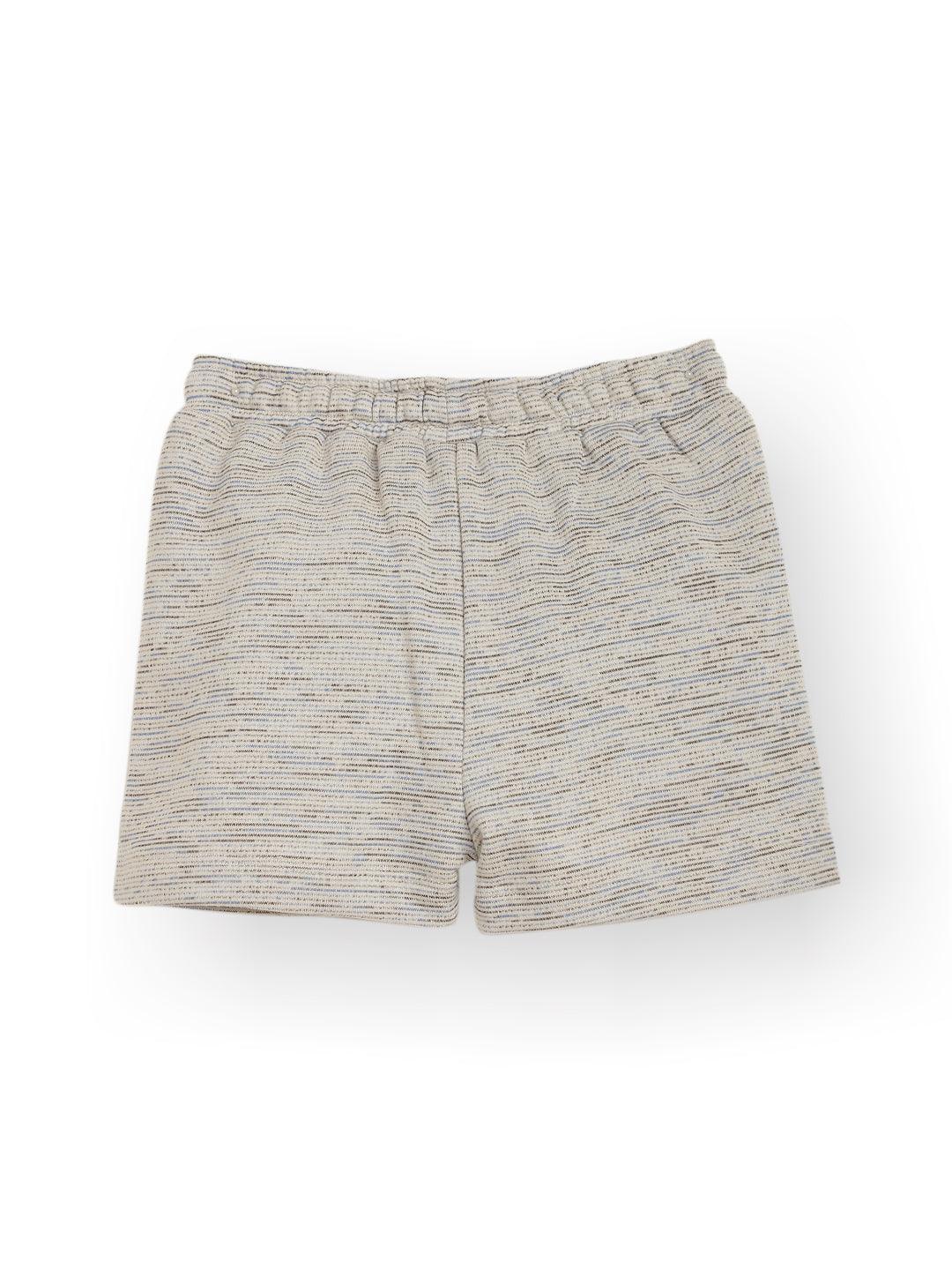 BLACK BLUE TEXTURED SUMMER GIRLS SHORTS - WHITE - Anthrilo 