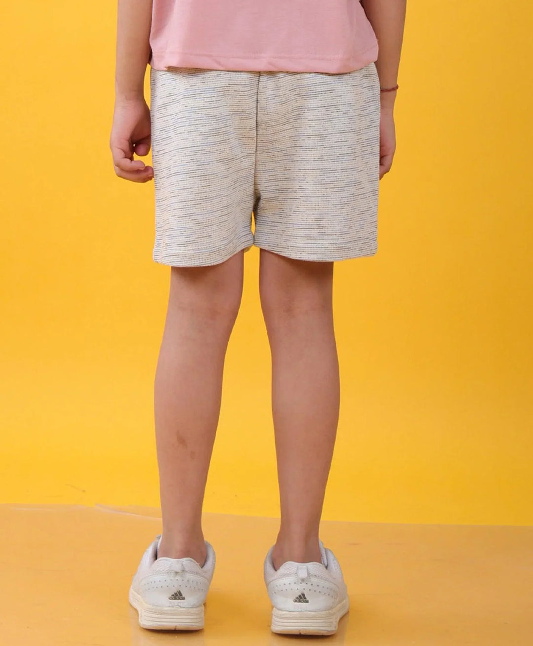 BLACK BLUE TEXTURED SUMMER GIRLS SHORTS - WHITE - Anthrilo 