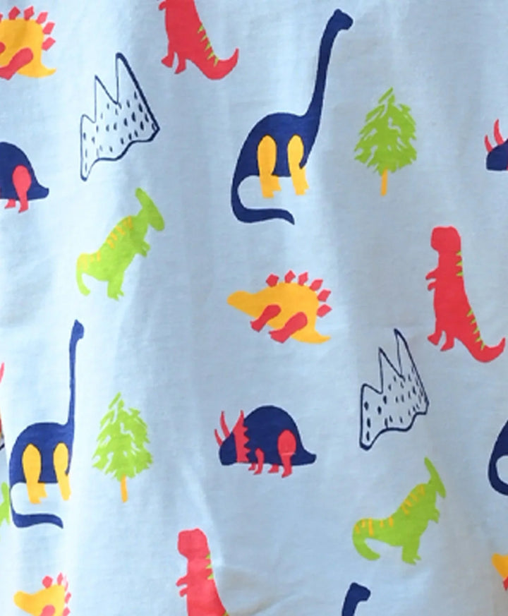 SKY DINOSAUR FUN SLEEPWEAR SHORT SET - SKY - Anthrilo 