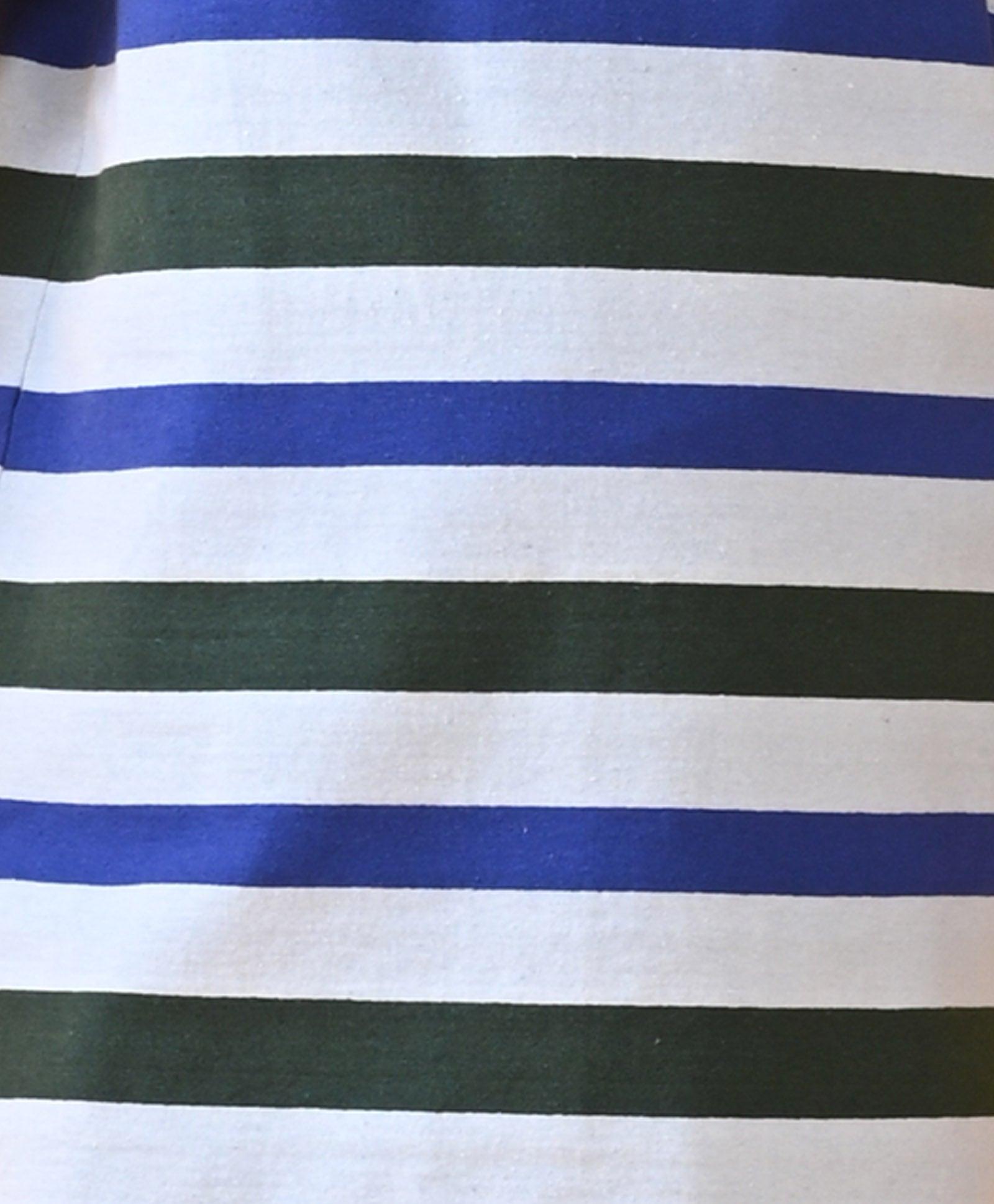 ROYAL SKY GREEN STRIPED SHORT SLEEVES BOYS PYJAMA SET - BLUE - Anthrilo 