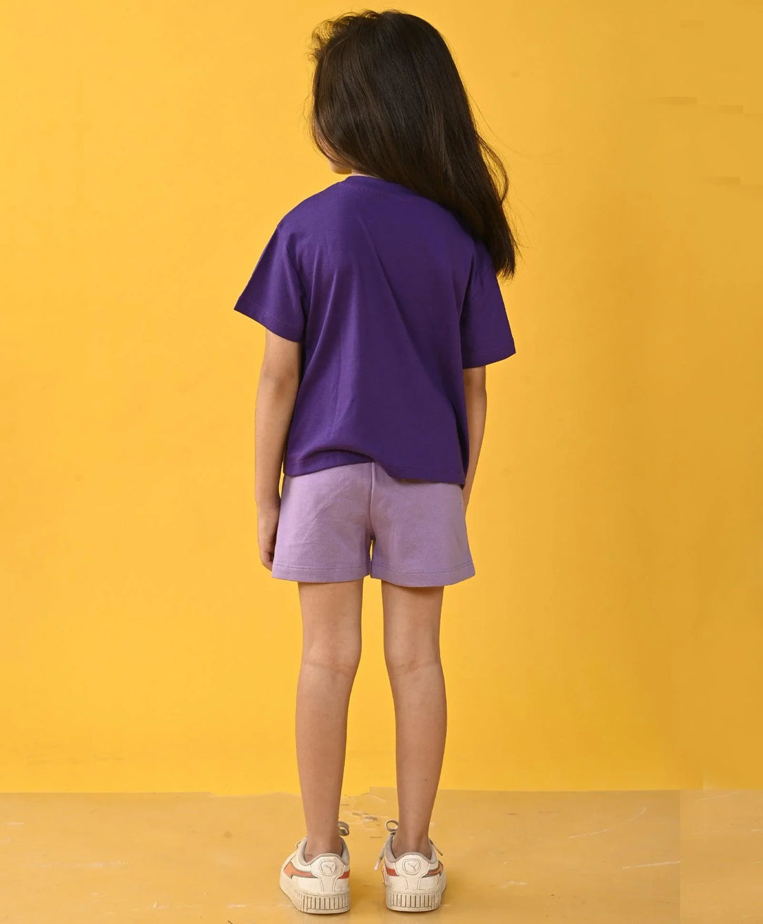 TIME PURPLE GIRLS SHORTS SET - PURPLE - Anthrilo 