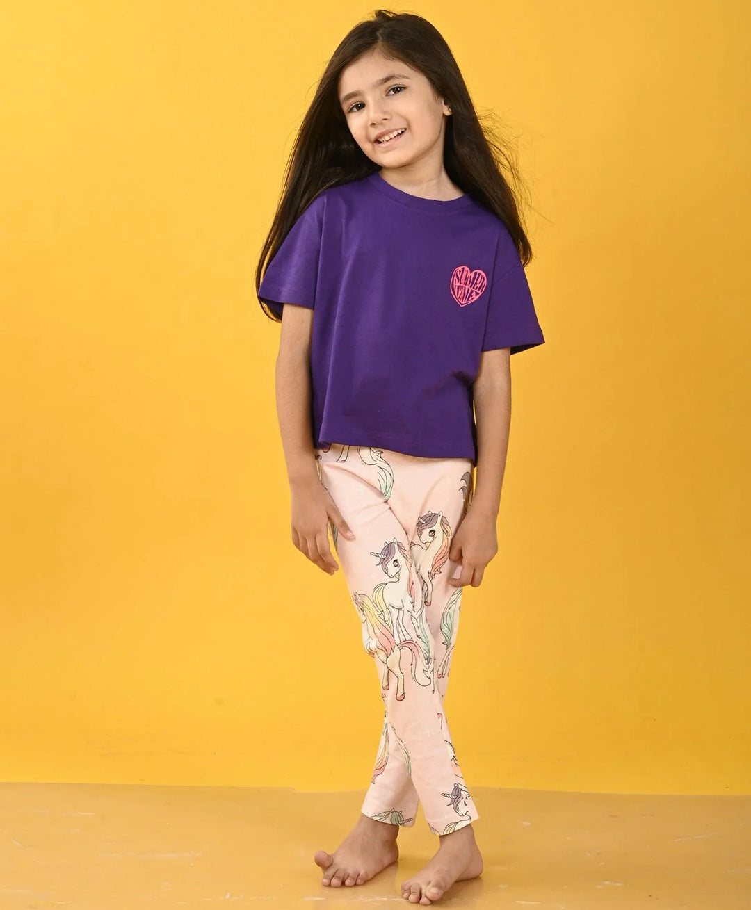 TIME PURPLE UNICORN STAR LEGGING SET - PURPLE/PINK - Anthrilo 