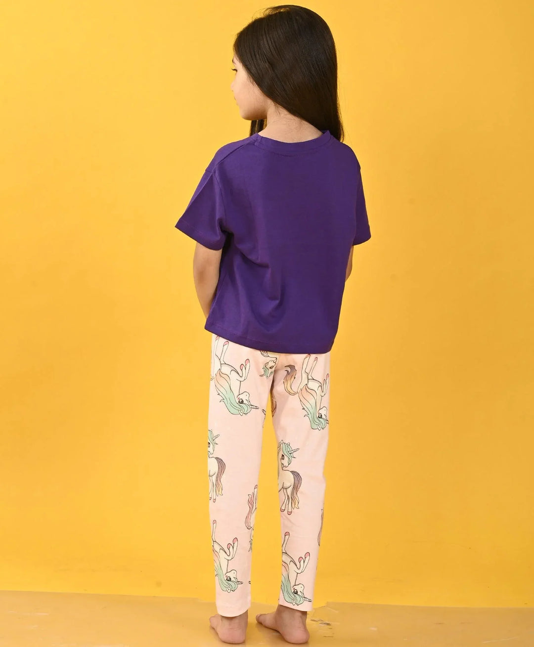 TIME PURPLE UNICORN STAR LEGGING SET - PURPLE/PINK - Anthrilo 