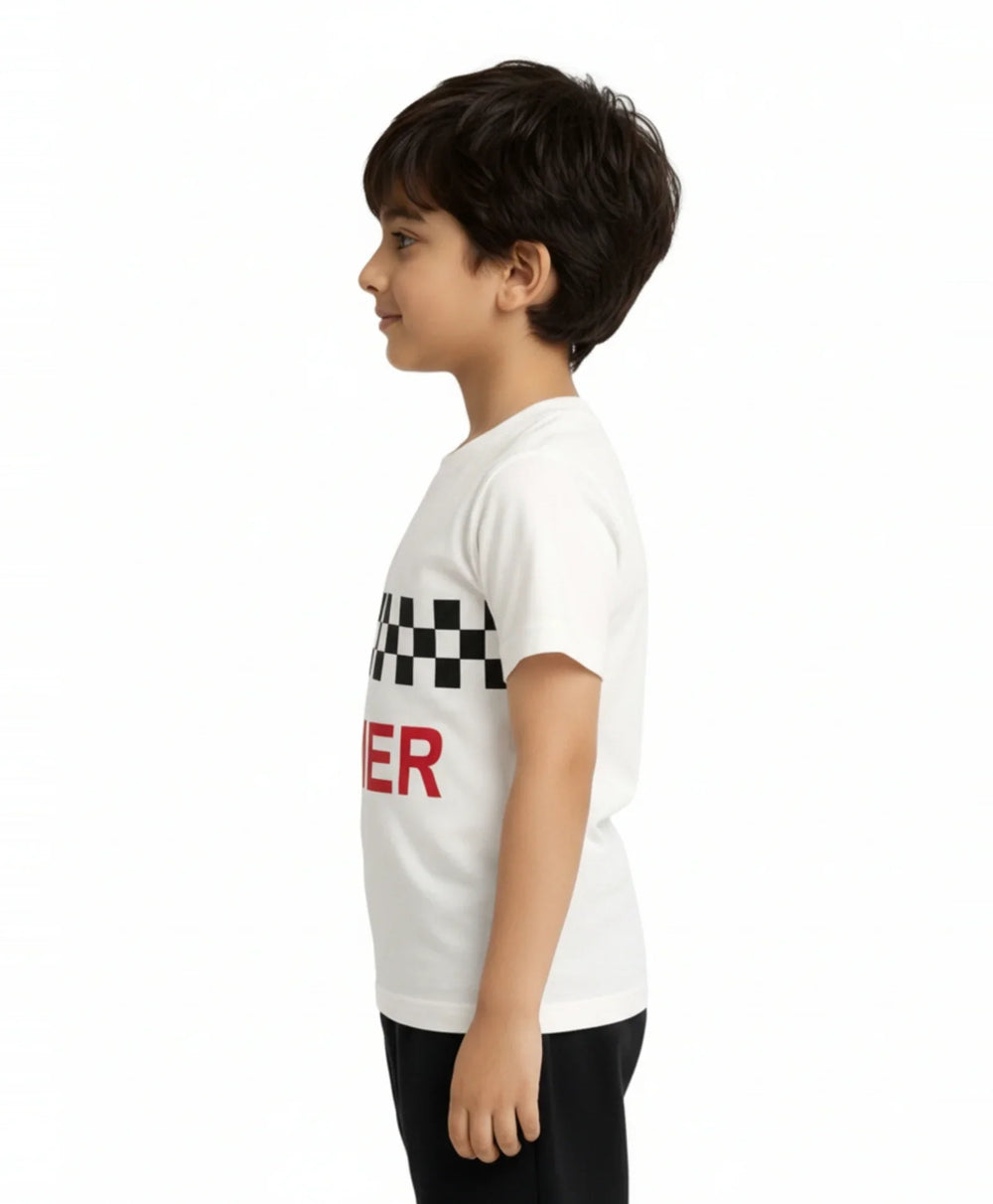 GAMER CHECK T-SHIRT - WHITE - Anthrilo 