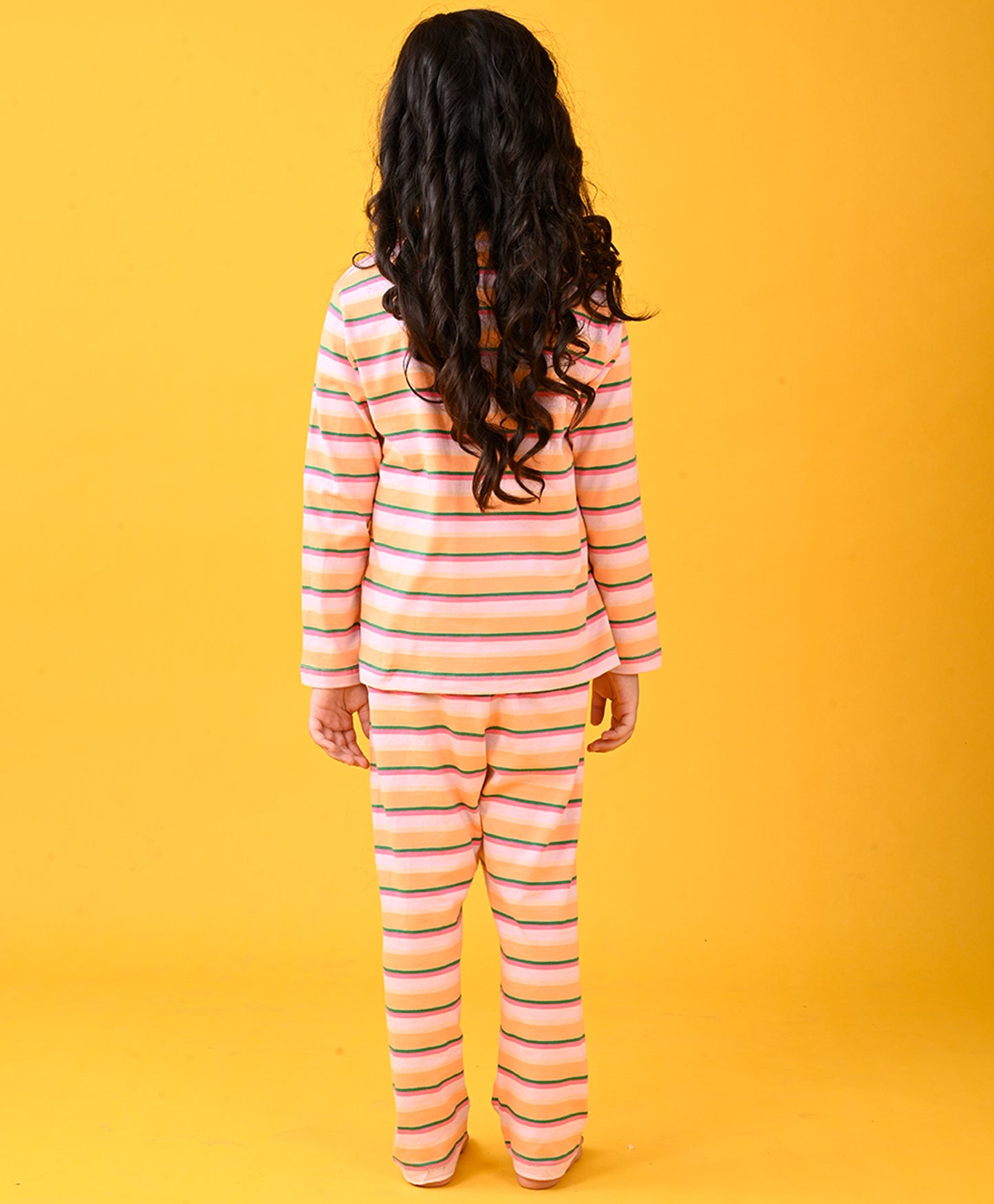 PINK STRIPER LONG SLEEEVES PYJAMA SET - PINK - Anthrilo 