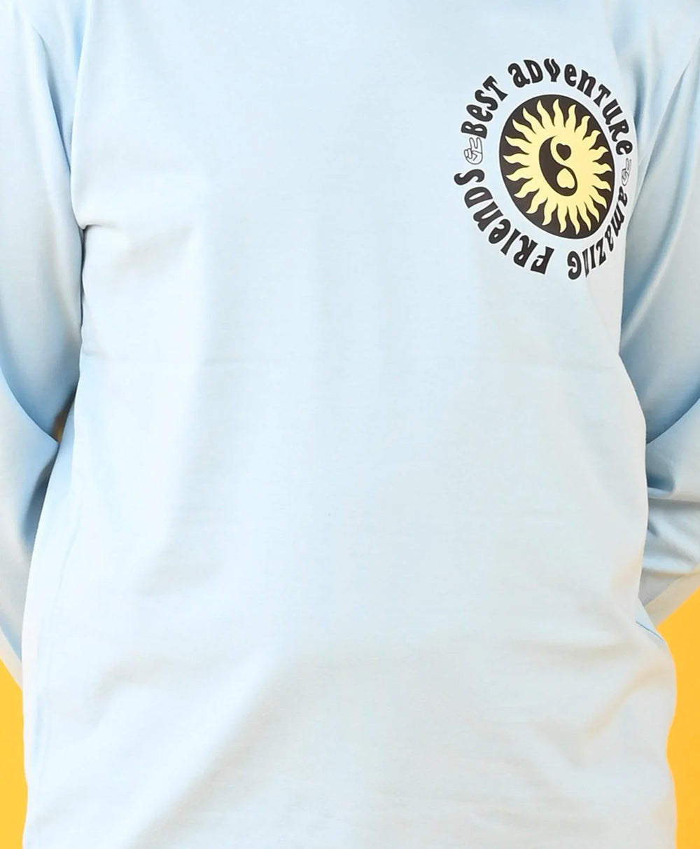BEST FRIENDS SKY LONG SLEEVES BOYS T-SHIRT - SKY - Anthrilo 