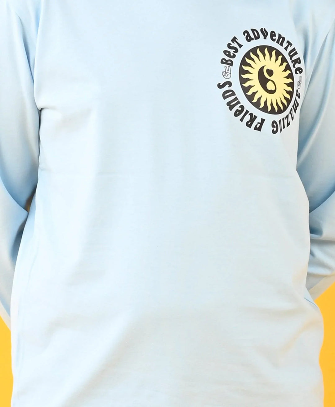BEST FRIENDS SKY LONG SLEEVES BOYS T-SHIRT - SKY - Anthrilo 