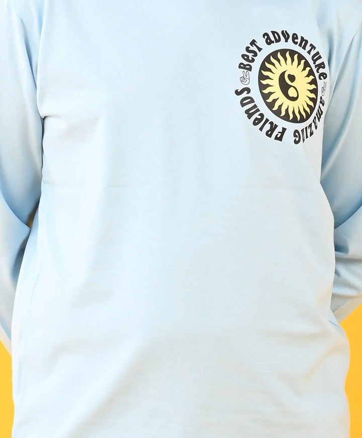 BEST FRIENDS SKY LONG SLEEVES BOYS T-SHIRT - SKY - Anthrilo 