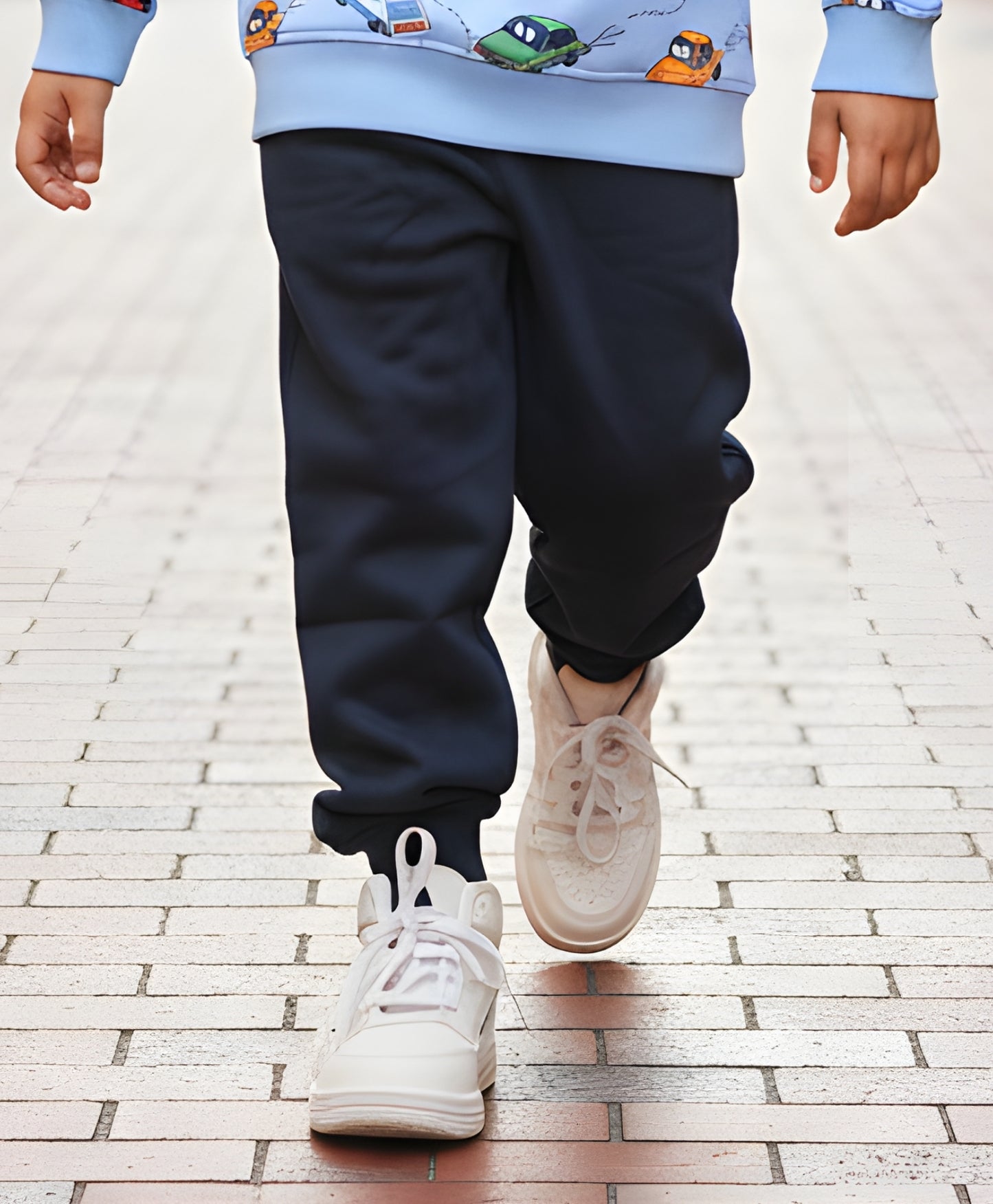 NAVY WARM FLEECE BOYS JOGGER - NAVY