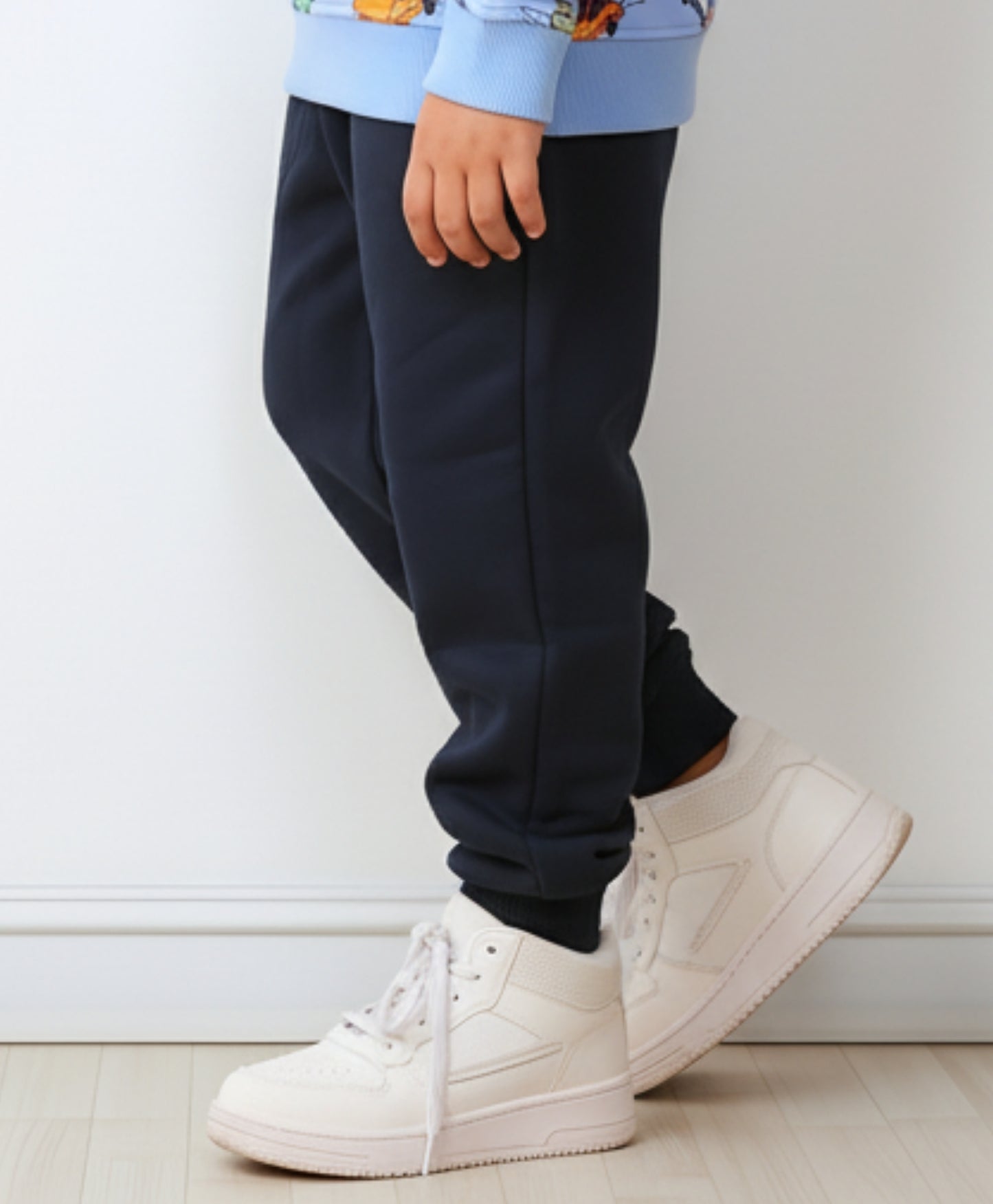 NAVY WARM FLEECE BOYS JOGGER - NAVY