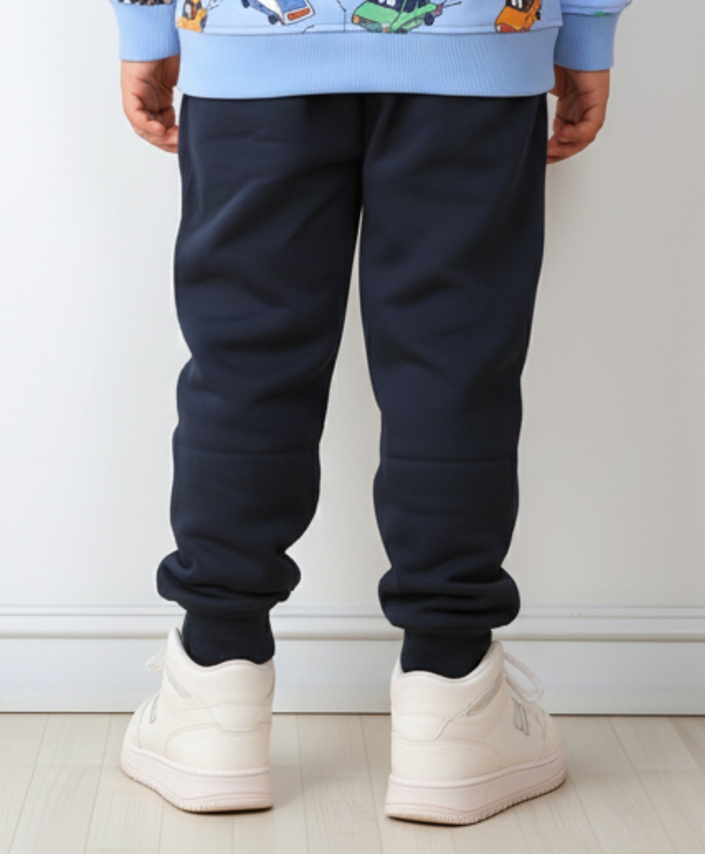 NAVY WARM FLEECE BOYS JOGGER - NAVY