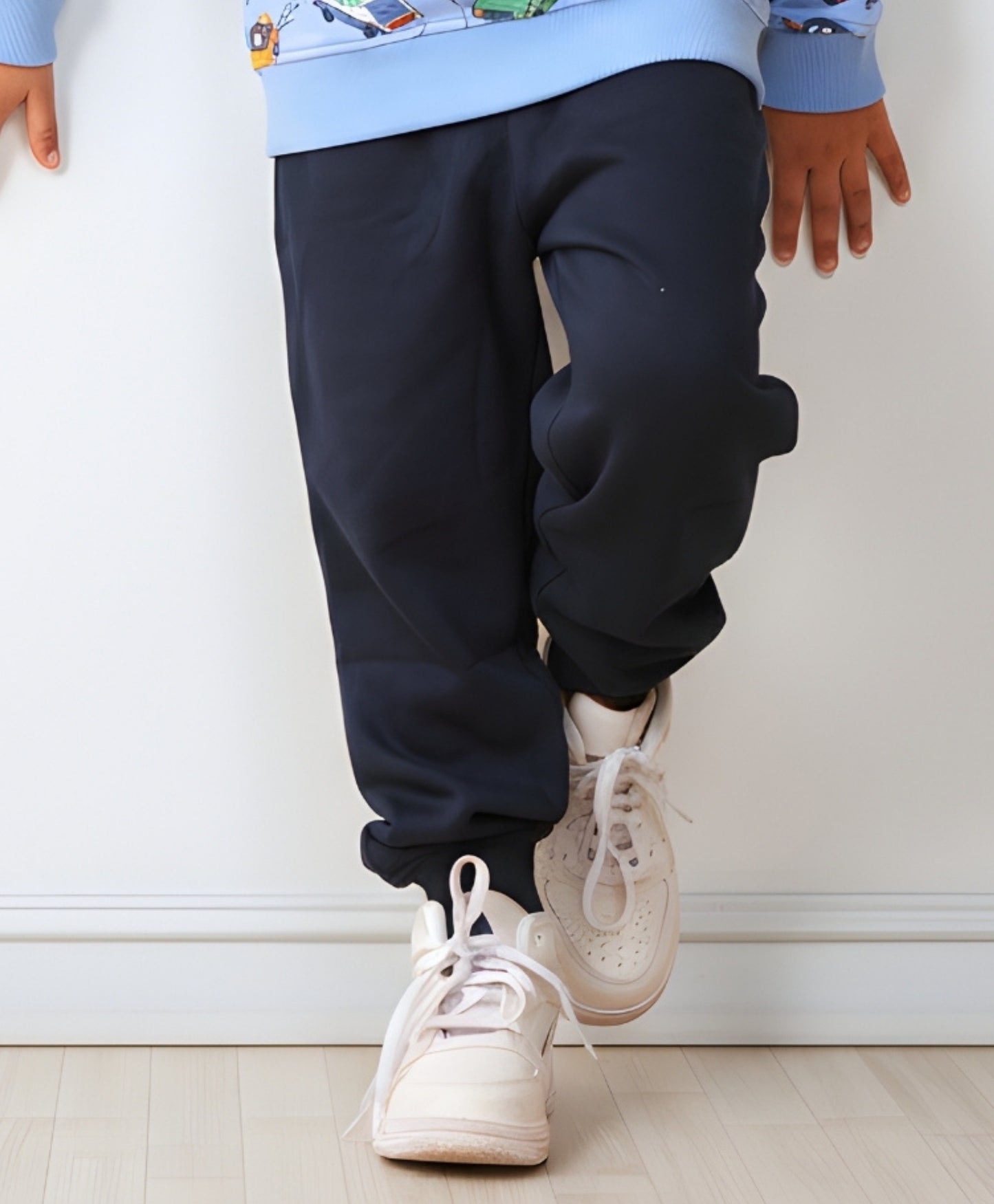 NAVY WARM FLEECE BOYS JOGGER - NAVY