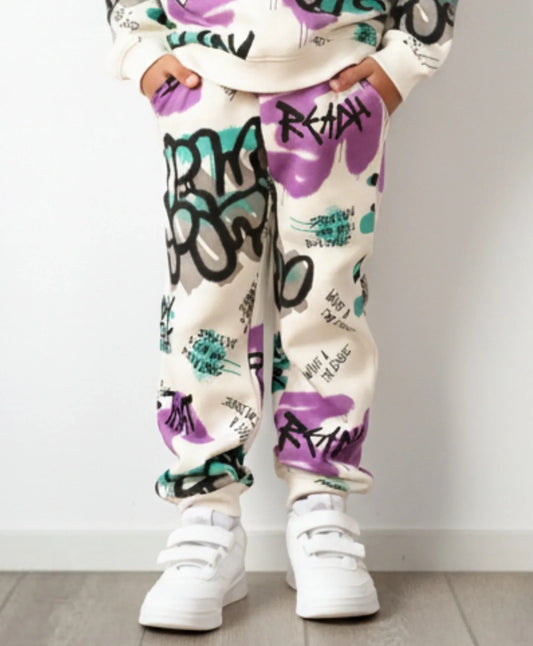 READY FOR THAT FLEECE BOYS JOGGER - WHITE