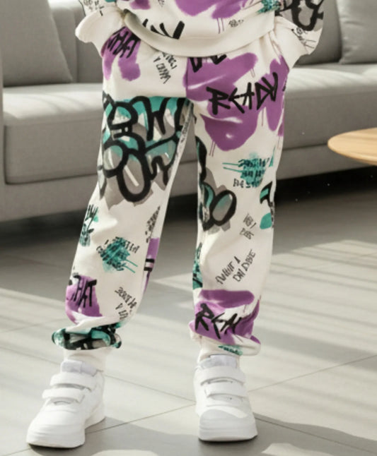 READY FOR THAT FLEECE BOYS JOGGER - WHITE