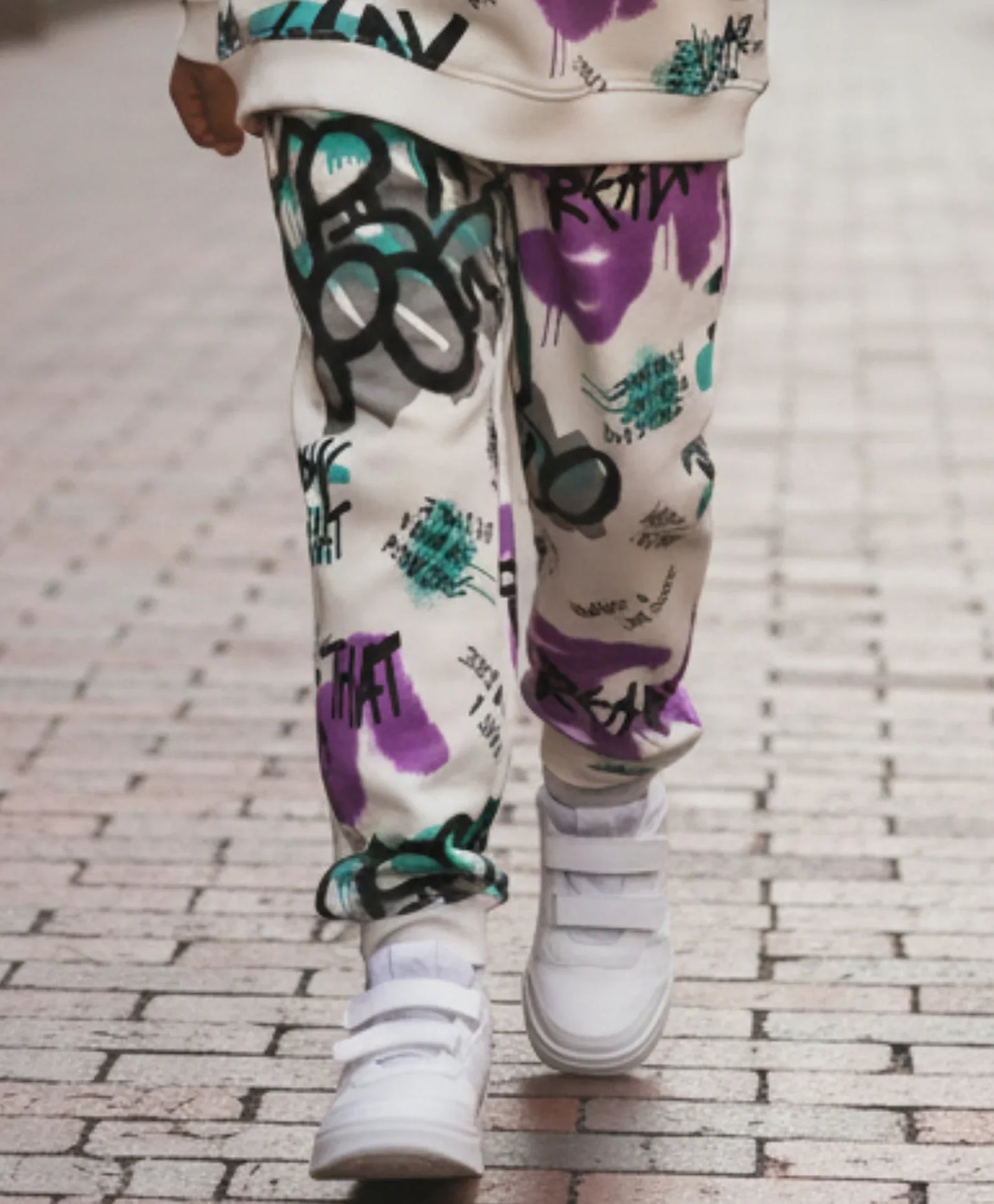 READY FOR THAT FLEECE GIRLS JOGGER - WHITE