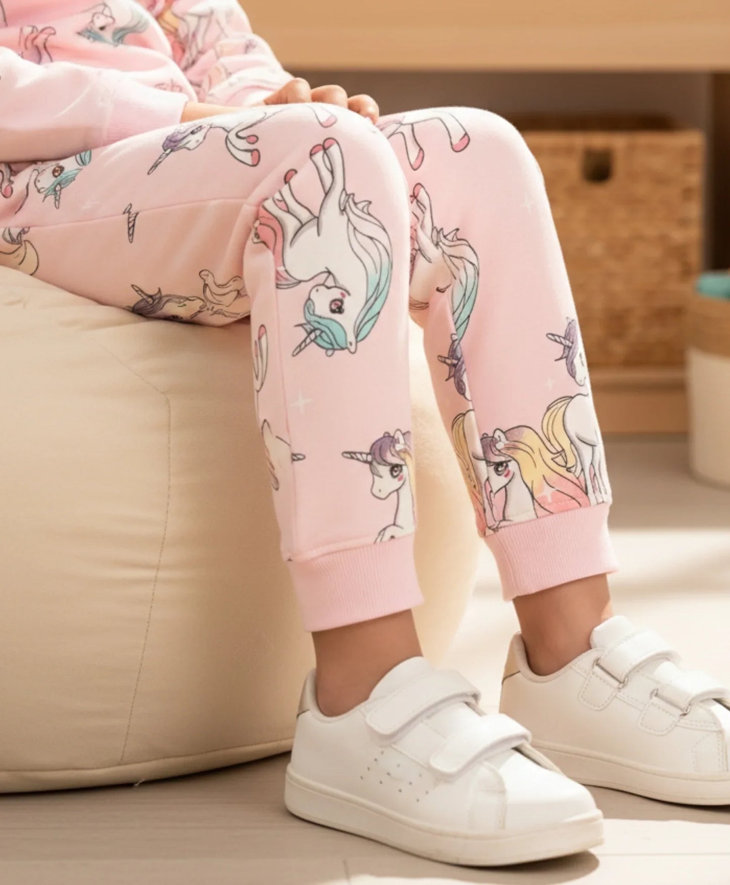 UNICORN STAR PRETTY PINK FLEECE JOGGER - PINK