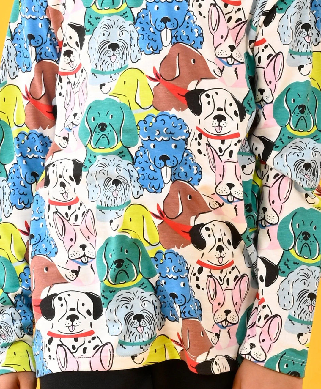 Dogs Long Sleeves Boys T-Shirt - White