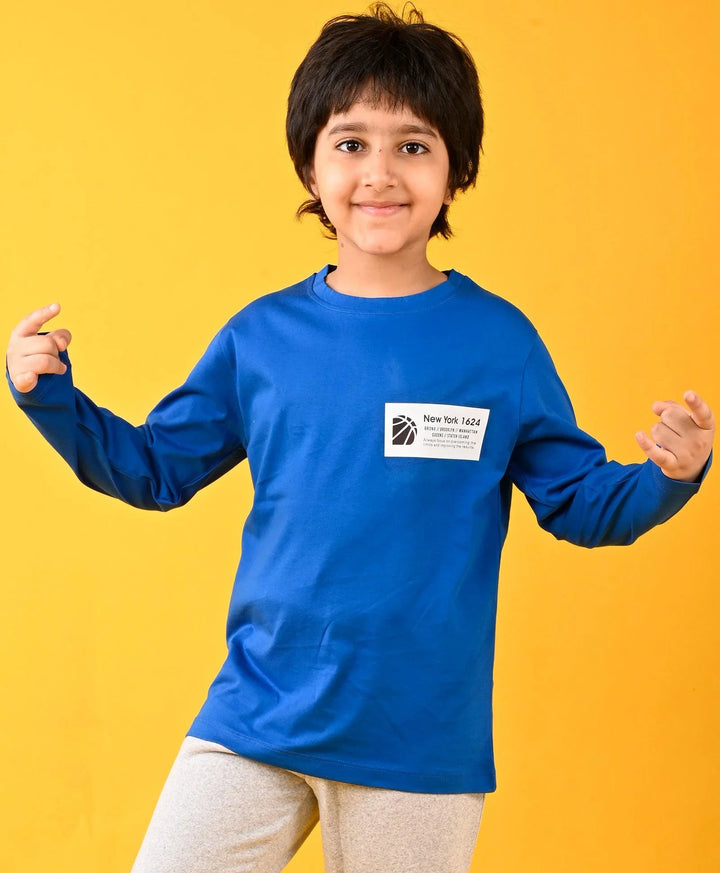 Newyork Royal Long Sleeves T-Shirt - Blue