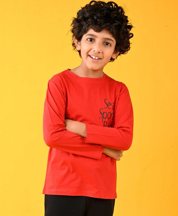 SEA SPORT BLUE ORANGE LONG SLEEVES TSHIRT - ORANGE - Anthrilo 