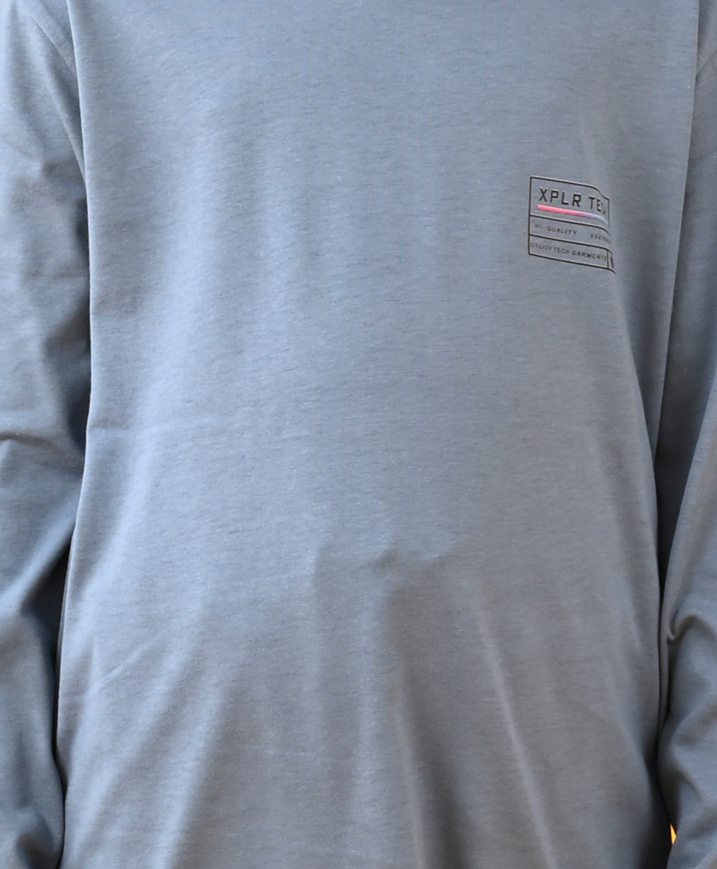XPLR TECH GREY BOYS LONGS SLEEVES TSHIRT - GREY