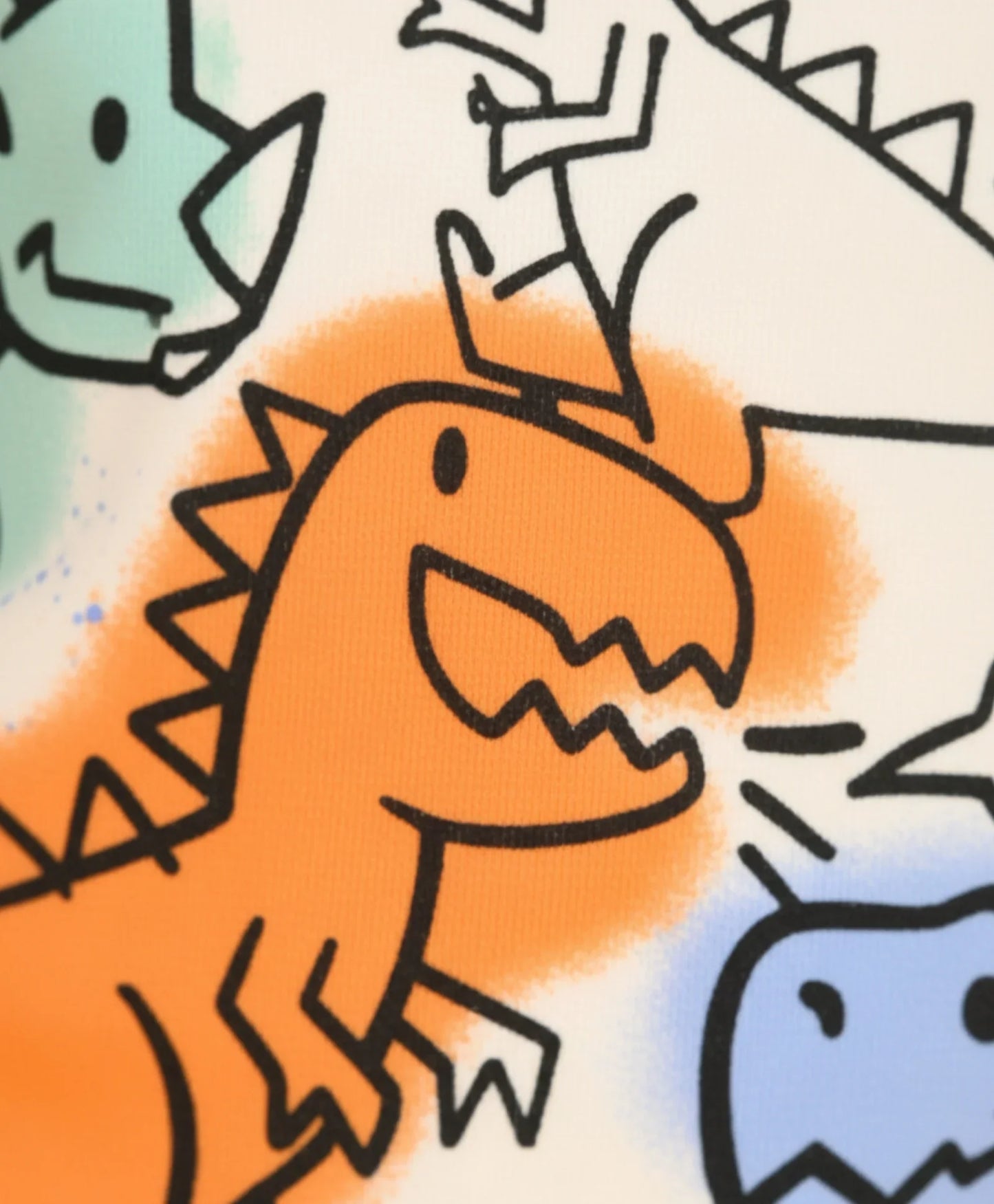 WOW DINOSAUR GIRLS SWEATSHIRT JOGGER SET - WHITE