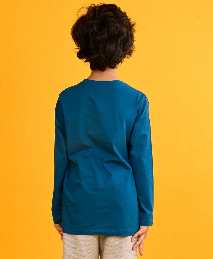 Nothing Is Impossible Boys Long Sleeves T-Shirt - Blue
