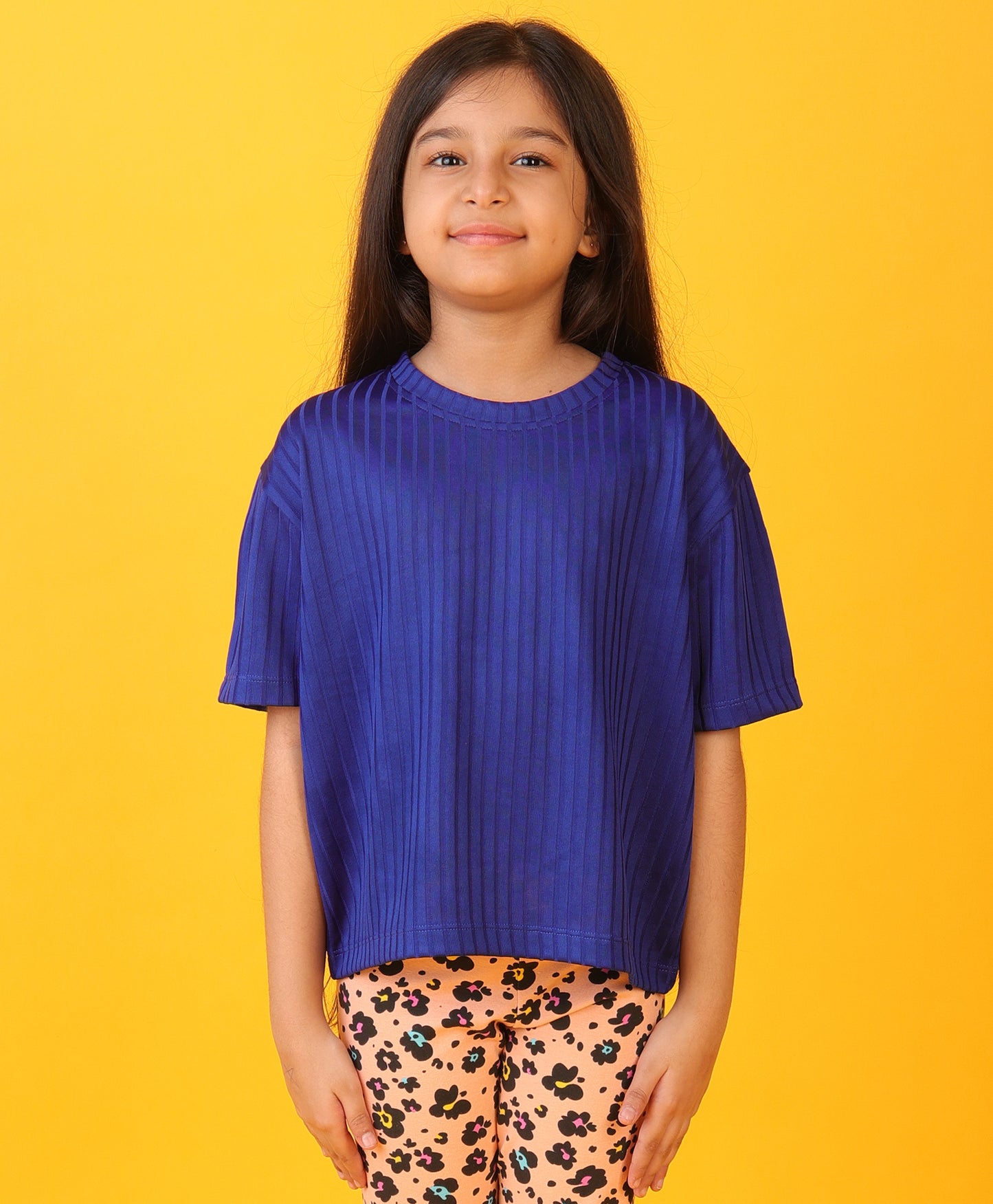 ROYAL POLY SUMMER GIRLS SHORT SLEEVE T-SHIRT - ROYAL