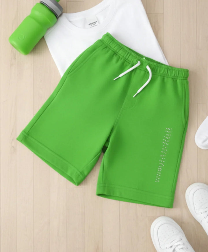 GREEN BOYS SHORTS - Anthrilo 