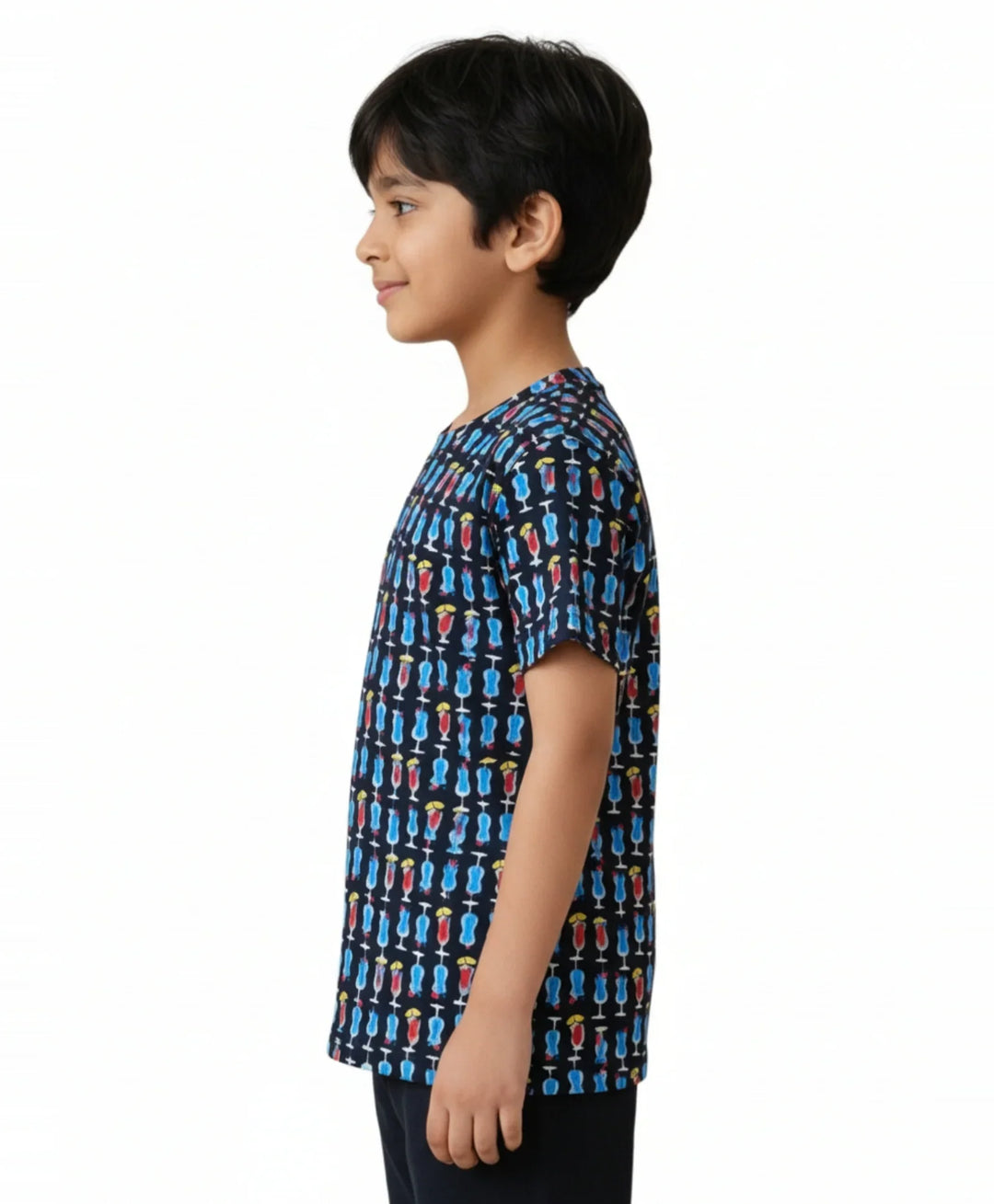 Tropical Drinks Short Sleeve T-Shirt - Black