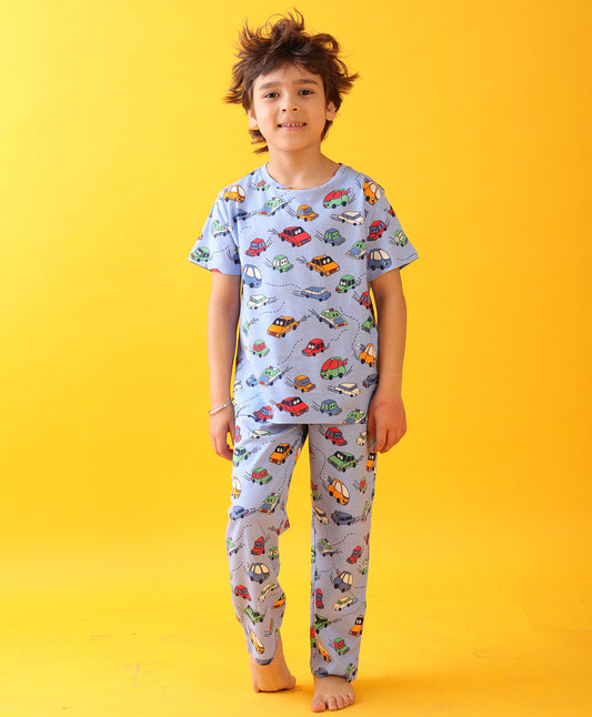 CARS SKY BOYS SHORT SLEEVES PYJAMA SET SET - SKY